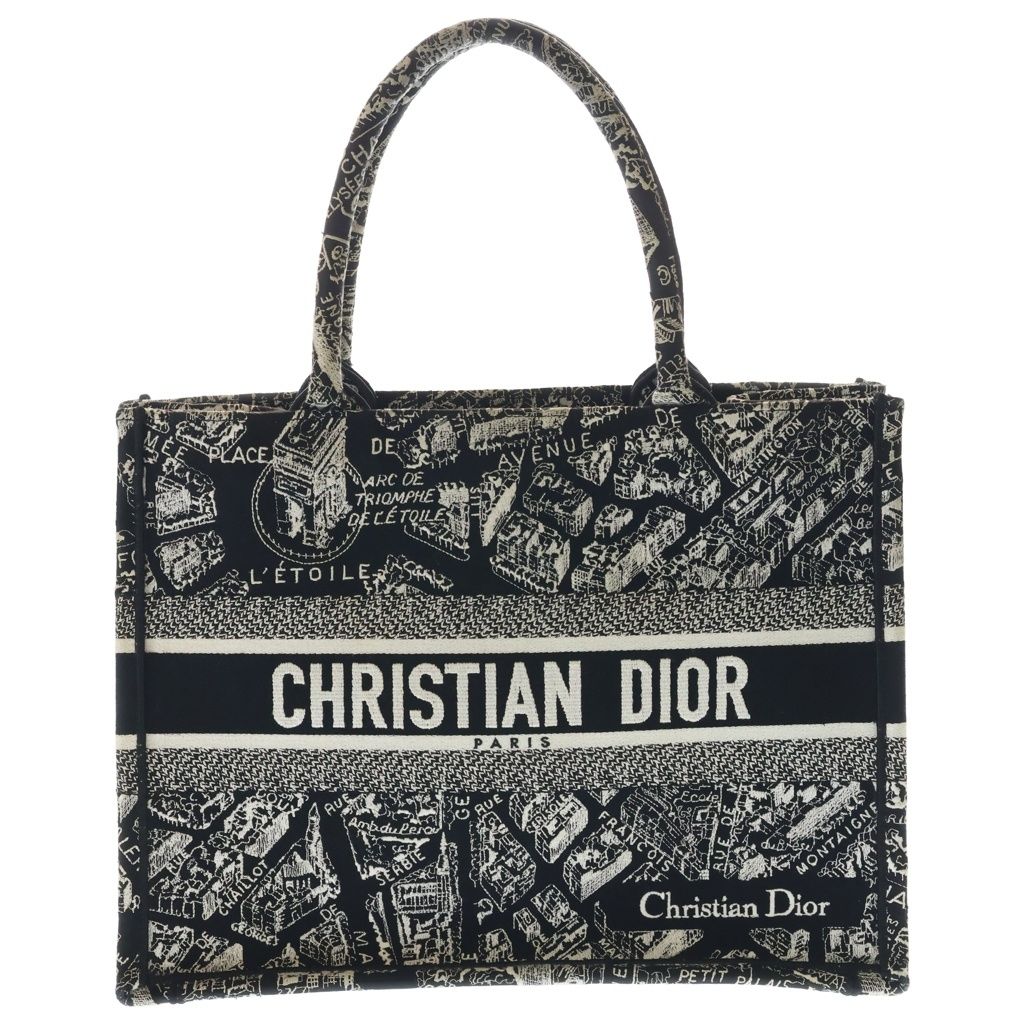 Dior Book Tote Black Canvas