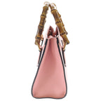 Gucci Bambu Diana 2-Way Shoulder Bag Pink Leather Gold — view 3