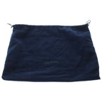 Prada Saffiano Shoulder Bag Black Leather Silver — view 6