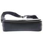 Prada Saffiano Shoulder Bag Black Leather Silver — view 4