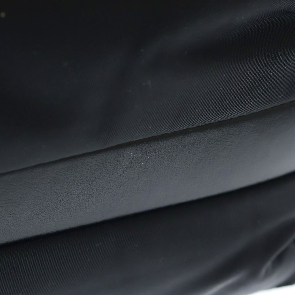Prada Re-Nylon Large Padded Leather Nylon Shoulder Bag Black — view 6