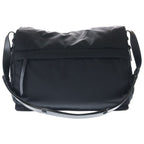 Prada Re-Nylon Large Padded Leather Nylon Shoulder Bag Black — view 2