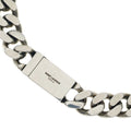 Saint Laurent Paris Metal Cube Chain Pendant Silver