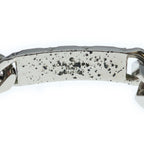 Louis Vuitton Monogram Chain Bracelet Silver Metal — view 5