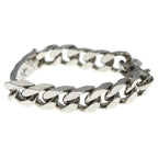 Louis Vuitton Monogram Chain Bracelet Silver Metal — view 4
