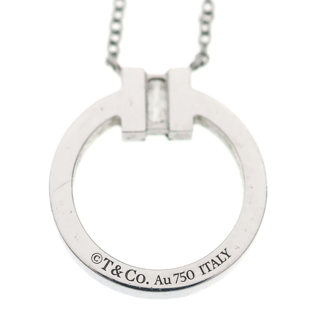 Tiffany & Co T-toe Necklace Diamond White Gold — view 5