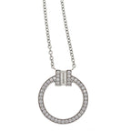 Tiffany & Co T-toe Necklace Diamond White Gold — view 3