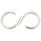 Tiffany & Co Logo Hoop Earrings Silver — view 5
