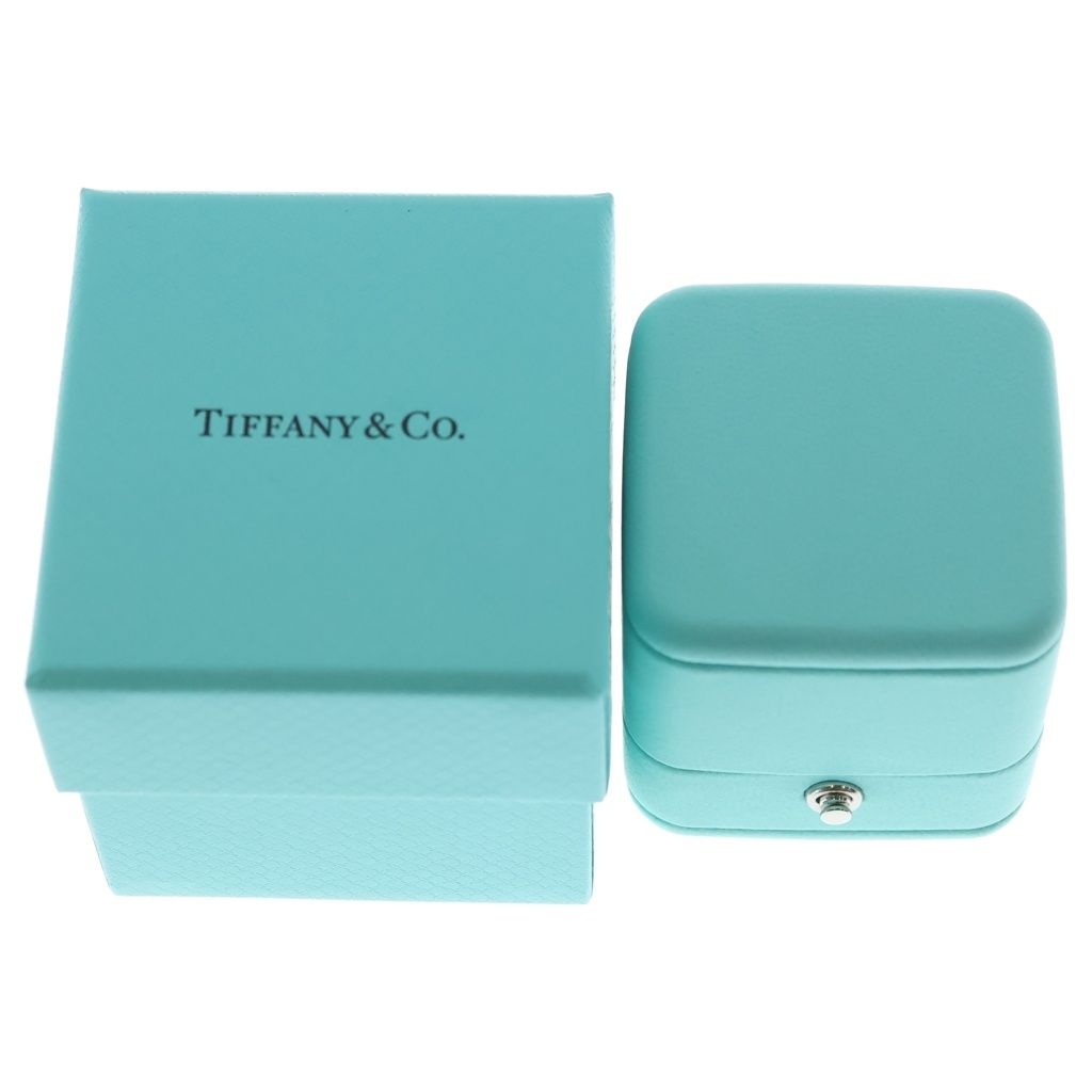 Tiffany & Co T Wire Ring Mother of Pearl Diamond Pink Gold PG 18k — view 6