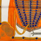 Hermes Brandebourgs Scarf Silk Orange — view 4