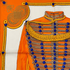 Hermes Brandebourgs Scarf Silk Orange — view 2