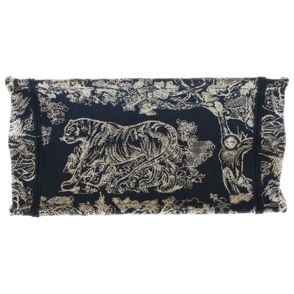 Dior Book Tote Small Toile de Jouy Embroidery Mini Bag Navy — view 4