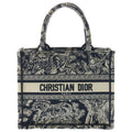 Dior Book Tote Small Toile de Jouy Embroidery Mini Bag Navy