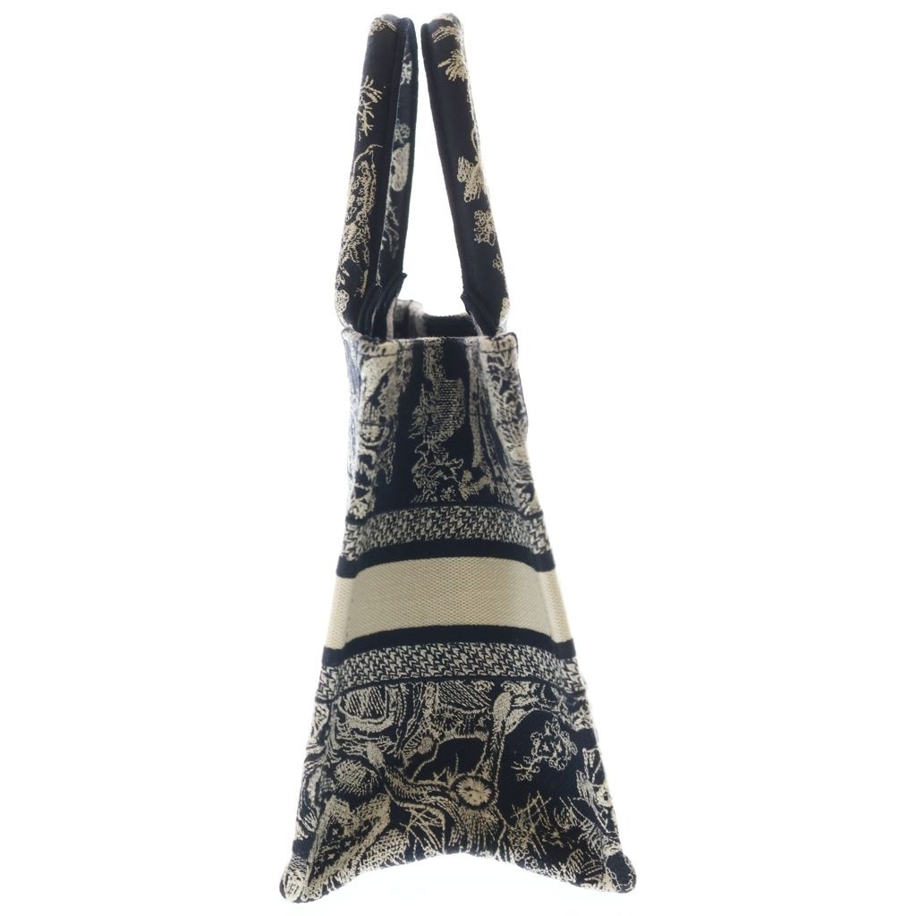 Dior Book Tote Small Toile de Jouy Embroidery Mini Bag Navy — view 3