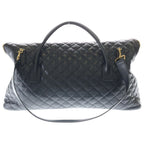 Saint Laurent Paris ES Giant Boston Bag 2-Way Black Leather Gold — view 2
