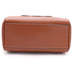 Celine Small Boston Bag Brown Leather Gold — view 4