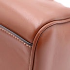 Celine Small Boston Bag Brown Leather Gold — view 7