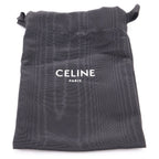 Celine Strap Wallet Nino Bifold Card Case Black Leather Gold — view 6