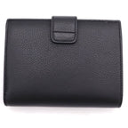 Celine Strap Wallet Nino Bifold Card Case Black Leather Gold — view 2