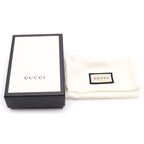 Gucci Guccissima Coin Case Pouch Black Leather Gold — view 6