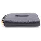 Gucci Guccissima Coin Case Pouch Black Leather Gold — view 4