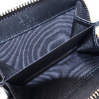 Gucci Guccissima Coin Case Pouch Black Leather Gold — view 5