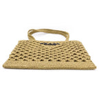 Prada Raffia Tote Khaki — view 4
