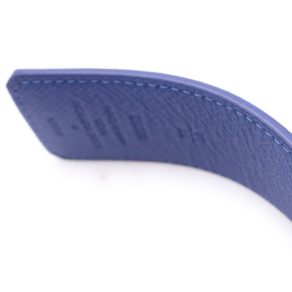 Louis Vuitton Ceinture LV Initial Monogram Lambskin Belt Navy — view 5
