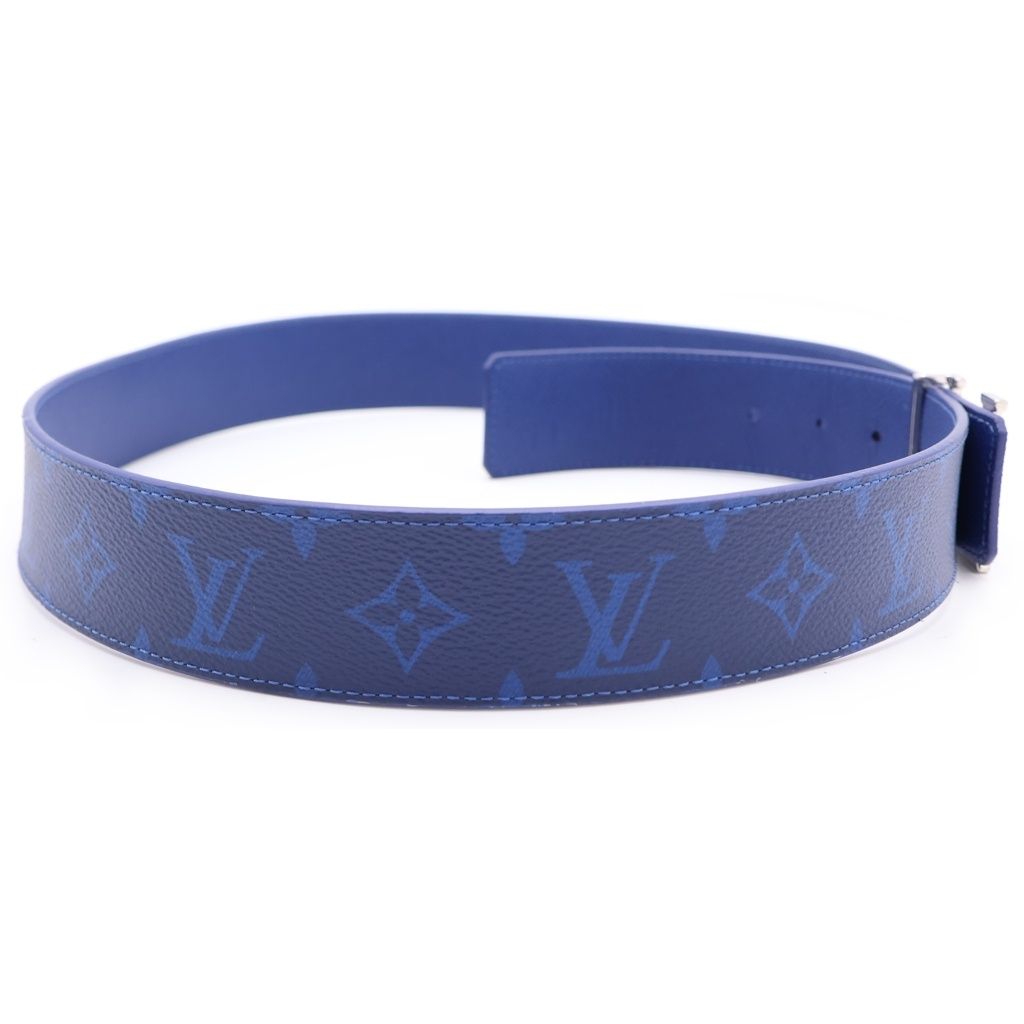 Louis Vuitton Ceinture LV Initial Monogram Lambskin Belt Navy — view 3