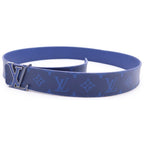 Louis Vuitton Ceinture LV Initial Monogram Lambskin Belt Navy
