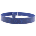 Louis Vuitton Ceinture LV Initial Monogram Lambskin Belt Navy — view 2