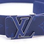 Louis Vuitton Ceinture LV Initial Monogram Lambskin Belt Navy — view 4