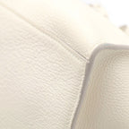 Celine Big Shoulder Bag White Leather Silver — view 6