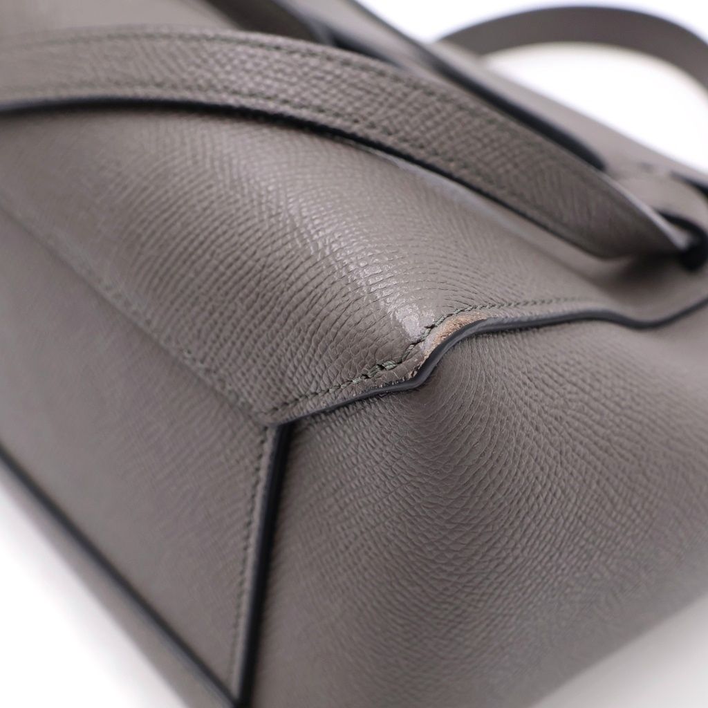 Celine Belt Bag 2-Way Gray Leather Gold — view 6