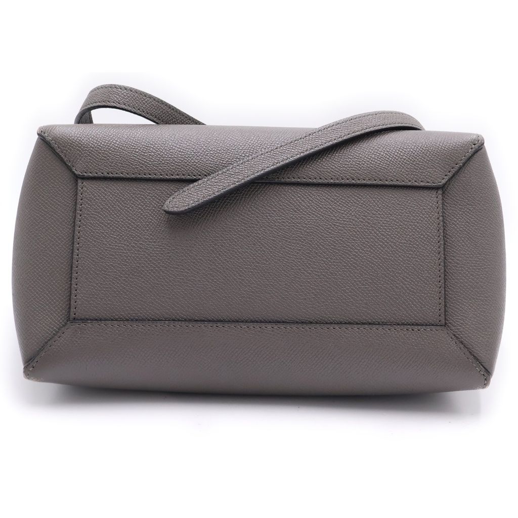 Celine Belt Bag 2-Way Gray Leather Gold — view 4