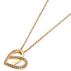 Celine Heart Motif Diamond Necklace 18k Pink Gold