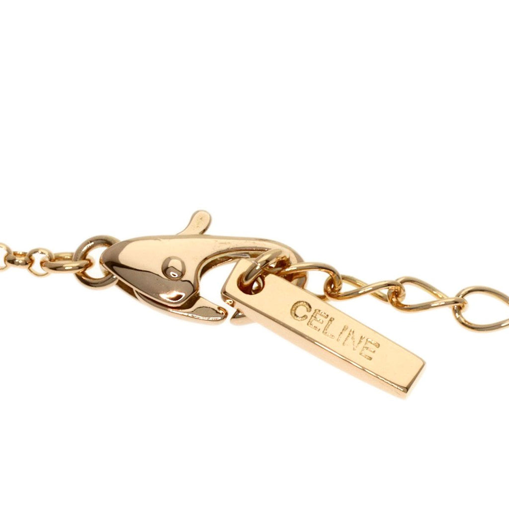 Celine Heart Motif Diamond Necklace 18k Pink Gold — view 3