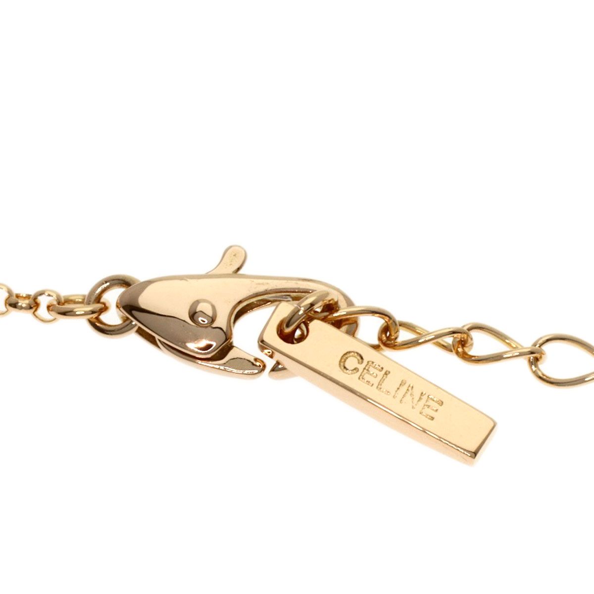 Celine Heart Motif Diamond Necklace 18k Pink Gold — view 3