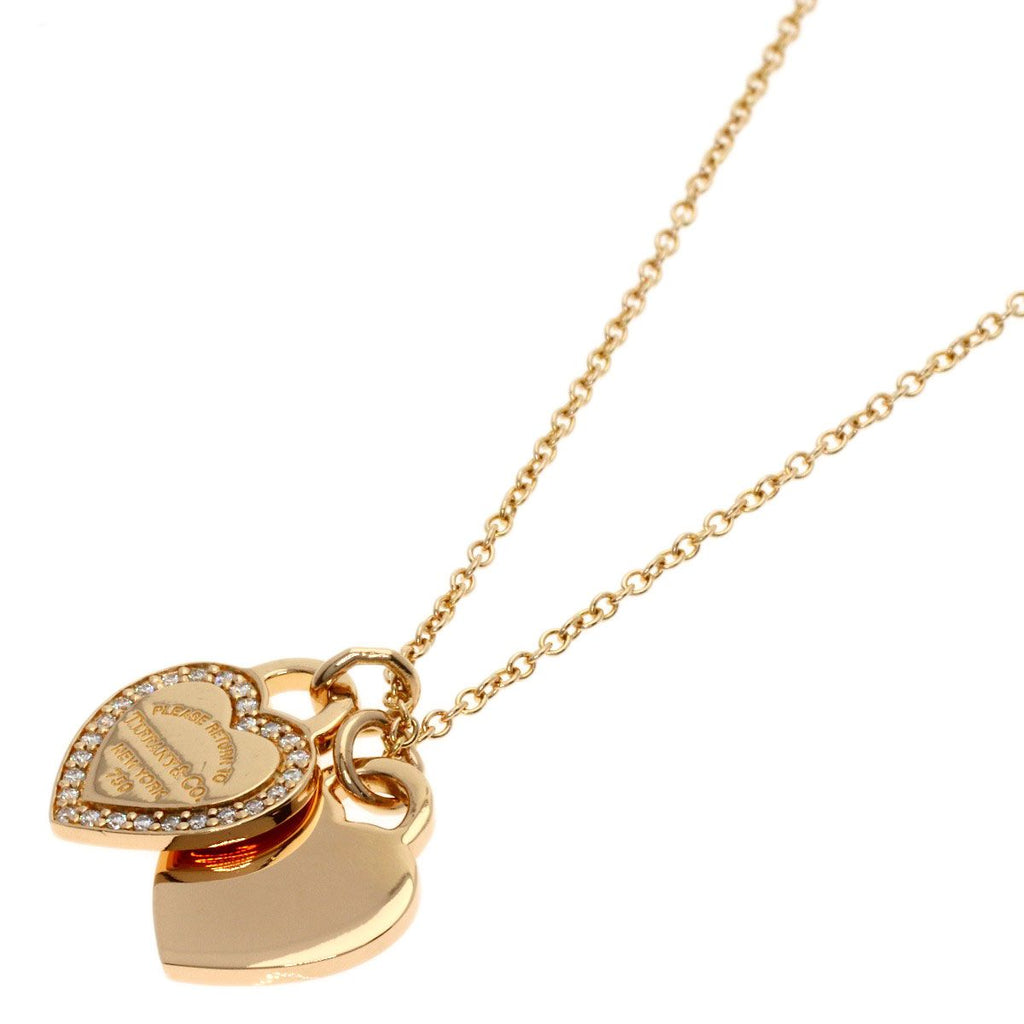 Tiffany & Co Return to Diamond Necklace 18k Pink Gold