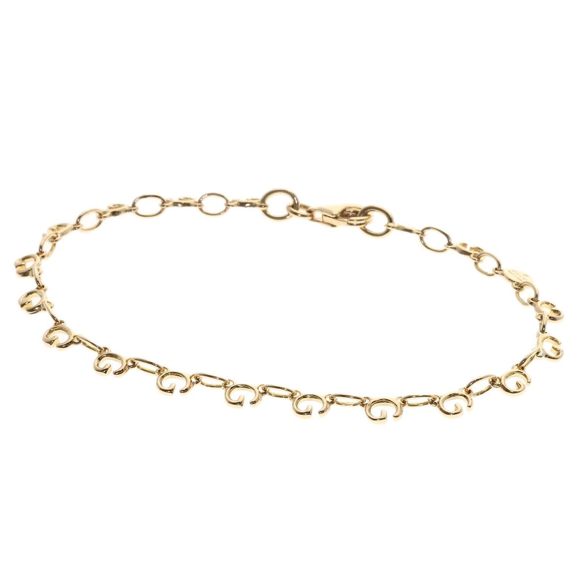 Gucci Logo Bracelet 18k Yellow Gold