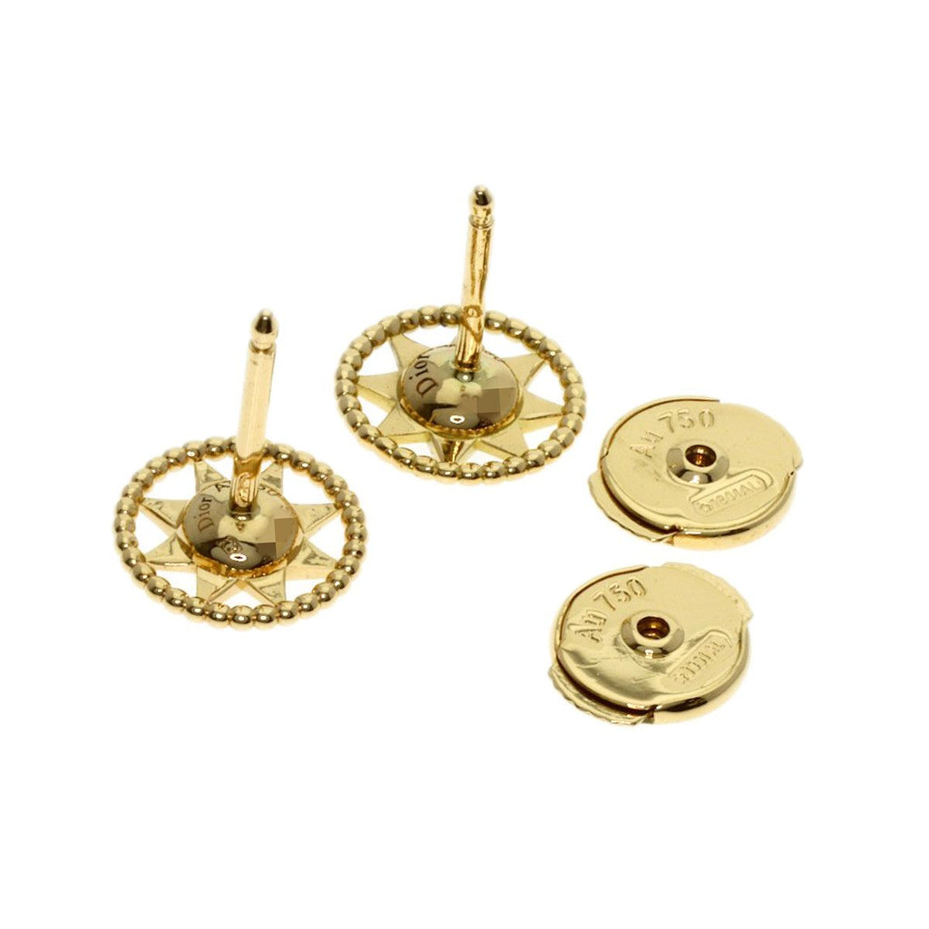 Dior Rose Des Vins Diamond Earrings 18k Yellow Gold — view 2