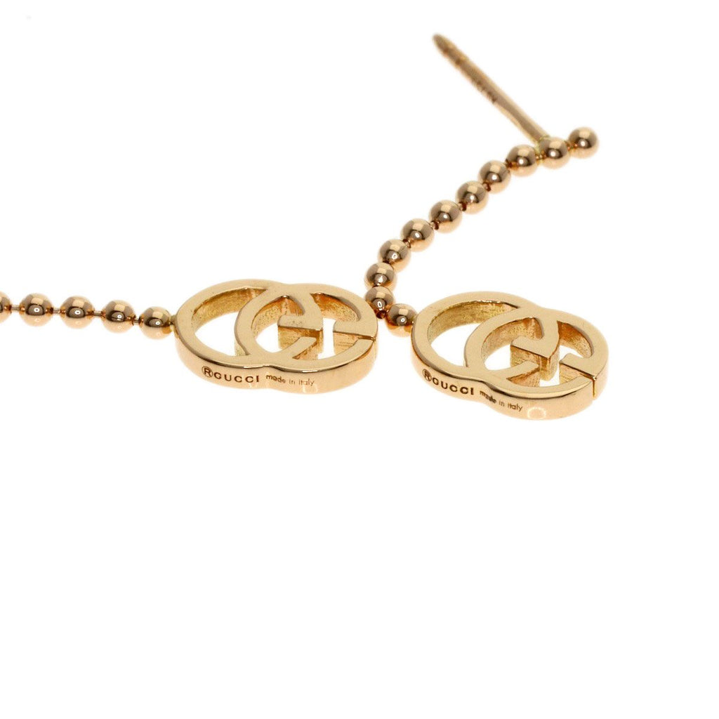 Gucci GG Running Chain Earrings 18k Pink Gold — view 3