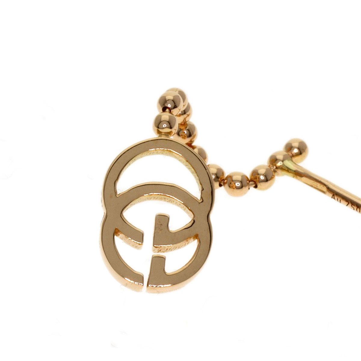 Gucci GG Running Chain Earrings 18k Pink Gold — view 6