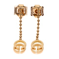 Gucci GG Running Chain Earrings 18k Pink Gold