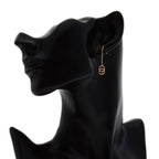 Gucci GG Running Chain Earrings 18k Pink Gold — view 5