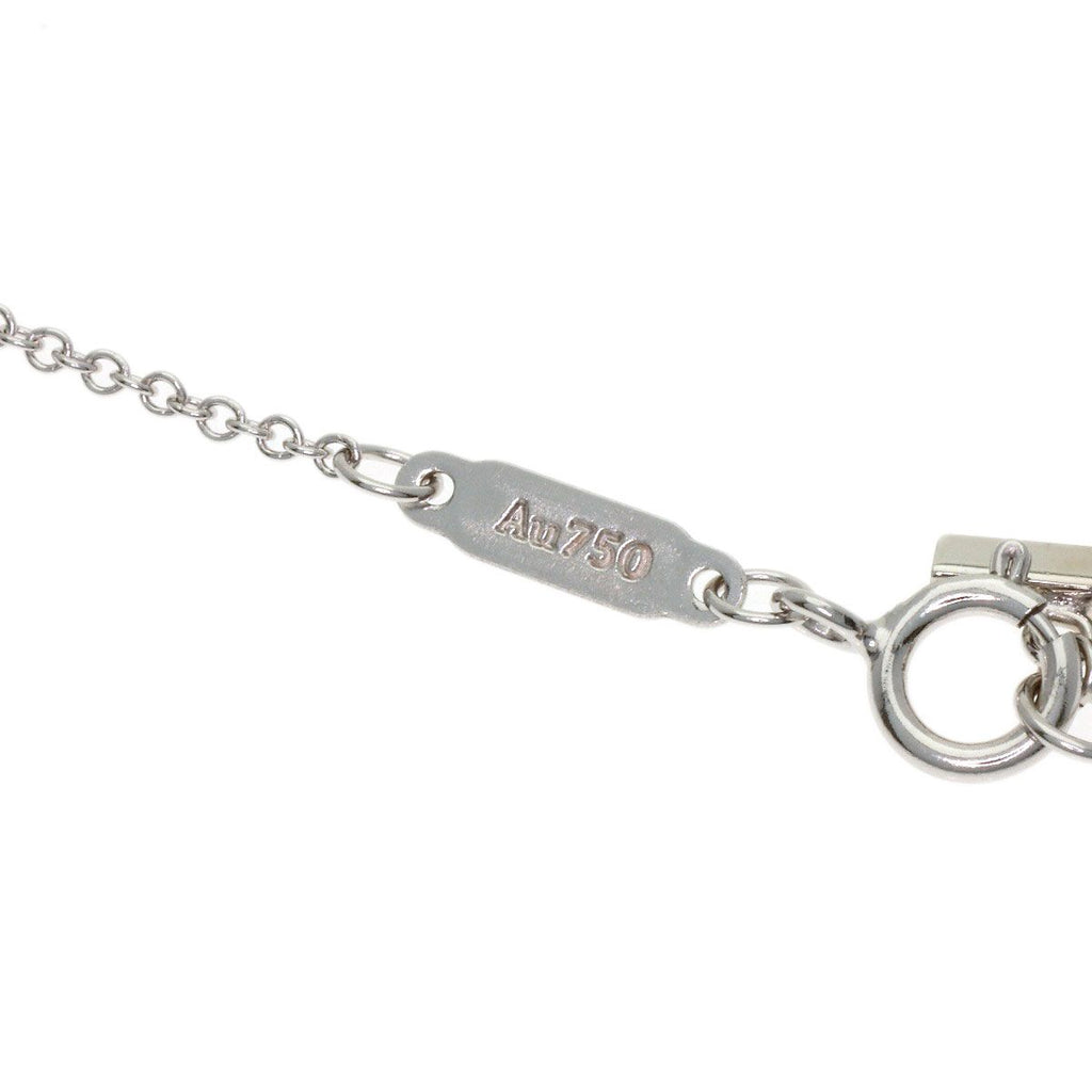 Tiffany & Co T Smile Mini Diamond Necklace 18k White Gold — view 6