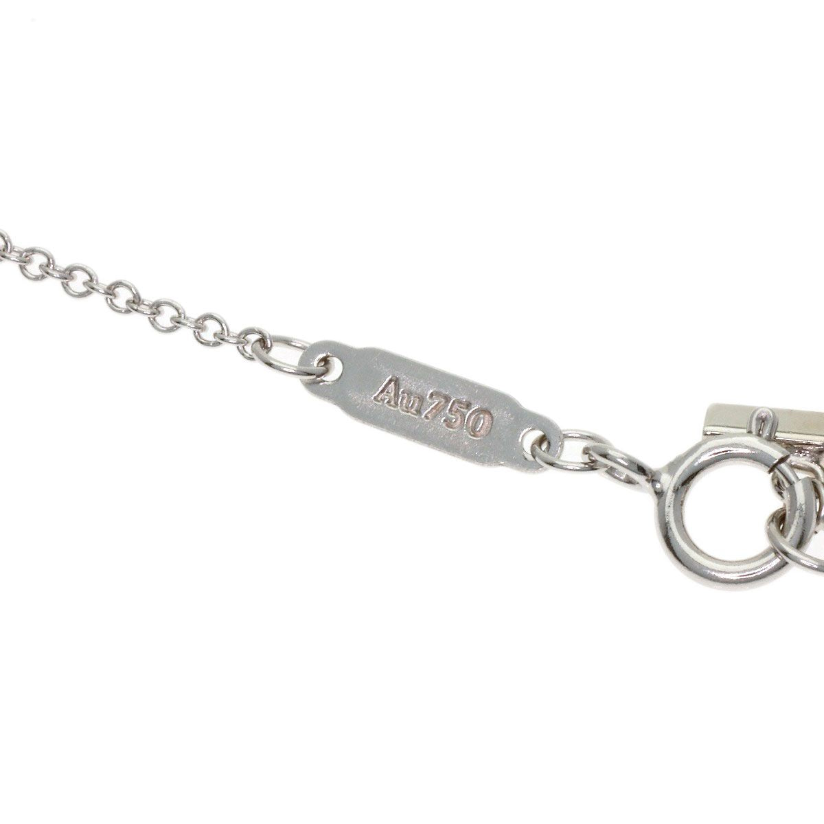 Tiffany & Co T Smile Mini Diamond Necklace 18k White Gold — view 6