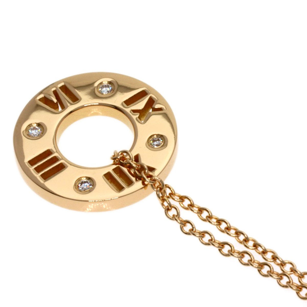 Tiffany & Co Atlas Diamond Necklace 18k Pink Gold — view 5