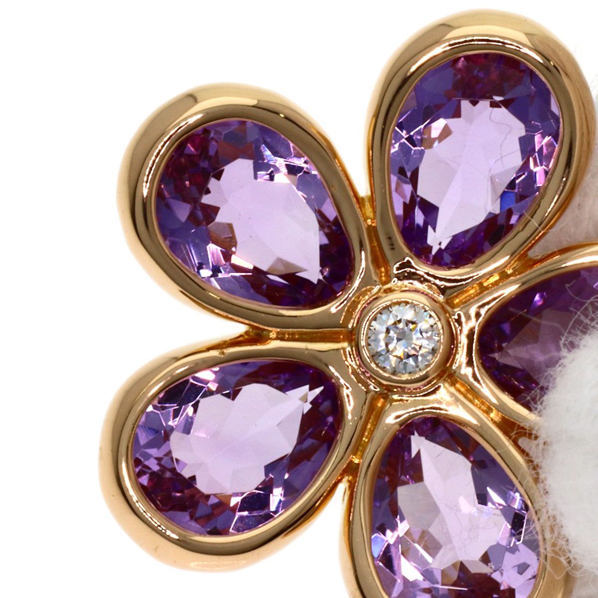 Tiffany & Co Garden Flower Amethyst Diamond Necklace 18k Pink Gold — view 6