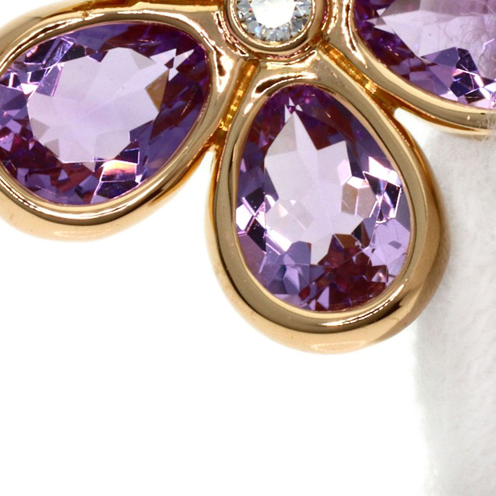 Tiffany & Co Garden Flower Amethyst Diamond Necklace 18k Pink Gold — view 5
